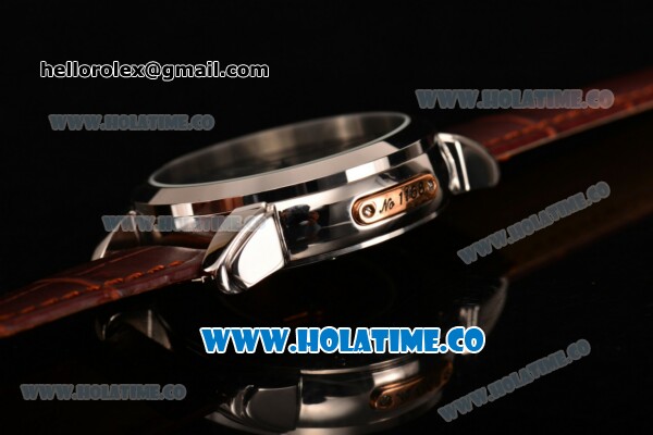 Ulysse Nardin Classico Automatic Steel Case with Stick Markers and Brown Dial - Click Image to Close